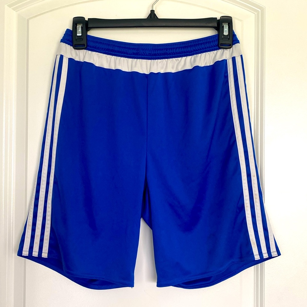 Adidas Climalite Blue and White Workout Shorts